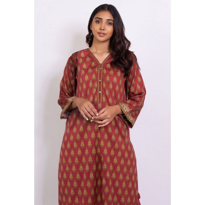 Zeen By Cambridge 2 Pieces FABRIC Cottel Unstitched Fabric For Women - WMM20330 - 980397 - Unstitched Suit For Women - Exclusive