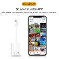 For iPhone Multi Card Reader for Lightning SD TF Memory Card Reader Support IOS13 14 For Huawei USB Type C Adapter Cardreader. 
