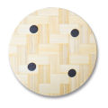 (Pack of 2) Bamboo Hot Pot Holder Pads Non Slip Dish Holder Table Decorative Hot Plate Heat pads. 