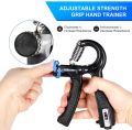 Histro Automatic Counting Hand Gripper Adjustable Resistance Automatic Counting Non-Slip Hand Grip Strength Trainer Fingers Wrist Forearm Exerciser Workout Gear Home Gym Exercise Equipment   Hand Gripper 5-60KG  Automatic  Non-Slip hand strengthen. 