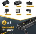 Zeadio Camera Smartphone Stabilizer, Foldable Handle Grip Handheld Video Rig, Compatibility with All Camera, Camcorder, Action Camera, DSLR and All iPhone and Android Smartphones. 