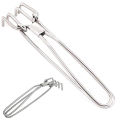 Cooking Pot Holder Silver High Quality Generic Hot Gripper Stainless Steel Durable Utensil Pot Holder - Perfect for Kitchen Grip Home Use Utensils Pots Bowls |Non Stick Steel Silver Holder Handling Protection کھانا پکانے کے برتن ہولڈر. 