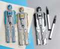 Robot Shape Transformer with Two (2) Gel Pen Beautiful Gift for Boys & Girls Toy Stationery item. 