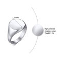 KINGS AND NOBILITY JEWELRY PINKY SIGNET RINGS FOR STYLISH GENTLEMEN ENGRAVABLE RING GIFT FOR HER AND HIM. 