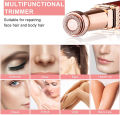 2 in 1 Women's Electric Epilator USB Charging Portable Hair Remover Bikini Painless Shaver for Women Body Facial Eyebrow Trimmer. 