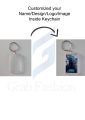 Customize Keychain Acrylic with Name/Logo/Design Double Sided. 
