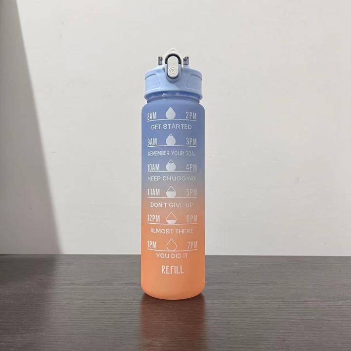 900ml Water Bottle with Straw Girls Large Portable Travel Bottles