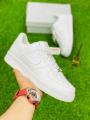 Air Force 1 Pure White Sneakers For Men and Women Stylish Design Full White Party and Casual Shoes For Girls and Boys. 