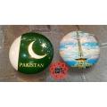 Fridge Magnets . Pakistani Monuments . set of 2 souvenirs .Handmade. 