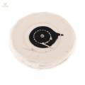 Cotton Muslin Buffs Polishing Wheel Spiral Sewn Pad, Assorted Sizes, 50Ply - 3 inch. 
