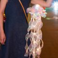Creative Jellyfish Lamp Portable Flower Light Home Room Bedroom Wall Hanging Atmosphere Decoration Lamps Party Led Nightlight. 