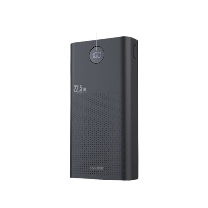 FASTER PD-30k Qualcomm Quick Charge 3.0 Power Bank 30000 mAh 22.5W with LED Display