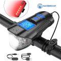 Bike Light USB Rear Bicycle Light Rechargeable Bike Tail Light and Front Light Set Cycle Headlight with Bicycle Speedometer Odometer Fits All Mountain & Road Bike. 
