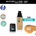 Maybelline New York - NY Fit Me Matte + Poreless Liquid Foundation SPF 22 332 Golden Caramel 30ml For Normal to Oily Skin. 