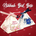 Nikkah Bid Box (100Pcs) Nikkah Box Traingle Shape In Premium Quality, Nikkah Mubarak Box. 