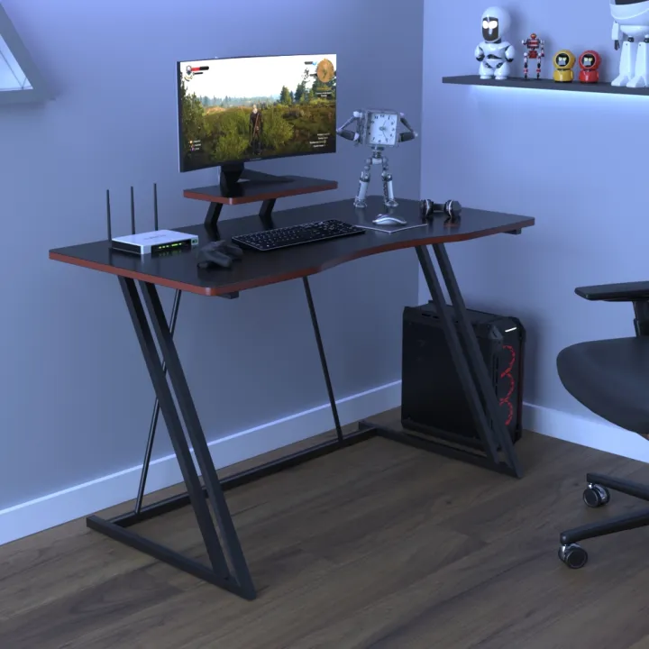 Gaming%20Desk%20with%20Monitor%20Riser%2056%20inches%20Gamer%20Computer%20Desk%20-%20Image%203