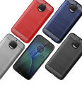 lthmy for Motorola Moto G5S Plus Case Carbon Fiber TPU Soft Silicone Back Cover Armor Phone Case Casing. 