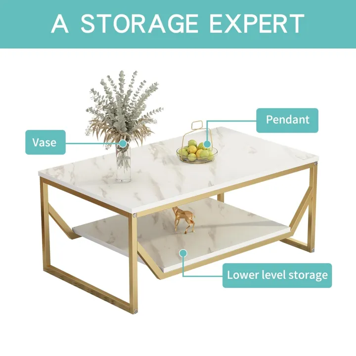 Center%20Table%20for%20Living%20Room%20Coffee%20Table%20Tea%20Table%20End%20Table%20Decorative%20Item%20Marble%20Design%20Engineered%20Wood%20Top%20(100x60x44%20CM)%20CF-015%20(White)%20-%20Image%207