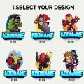 FREE CUSTOM NAME Superhero Cartoon Ironman Thor Spiderman | Baju Budak Cute Baby Clothing Baby Shirt Baby Romper Boy. 