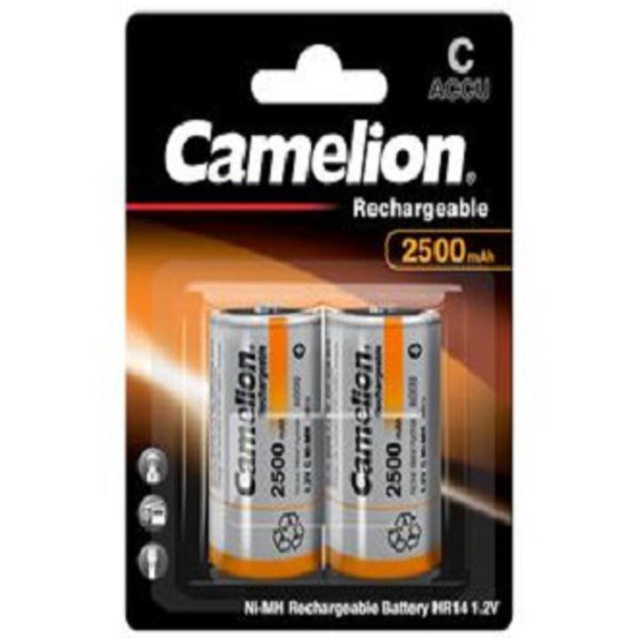 Camelion C Size Cell Rechargeable Batteries 2500 Mah