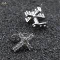 2pcs Dermal Tops And Base Stainless Steel Jewelry. 