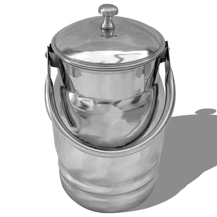 Premium Stainless Steel Milk Bucket for Oil, Ghee & Liquid Storage ...