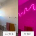 Glowing Neon Strip Lights (All Colors)  Neon lights  Neon lights for room  neon lights for room name  light  lights for decoration   lights for room decoration  Wall Decoration items  Wall Decoration items for home  Neon light  Neon Walls. 