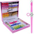 Interchangeable Watch Gift Set In Box For Girls - 6 11 16 21 Dial & Strap. 