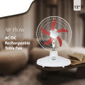 Rechargeable AC/DC 10 inch Table Fan. 