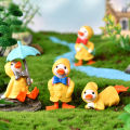 Ducks Miniature Animated Realistic Diminutive Ducks Sculptures. 