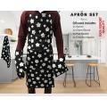 Fiaxo Apron Set for Kitchen - Pack of 4pcs. 