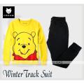 New Arrrival Winnie The Pooh  Printed Tracksuit Thick and Fleece Fabric Sweat Shirt & Trouser For_Boys_&_Girls Track Suit Trendy Fashion Wear. 