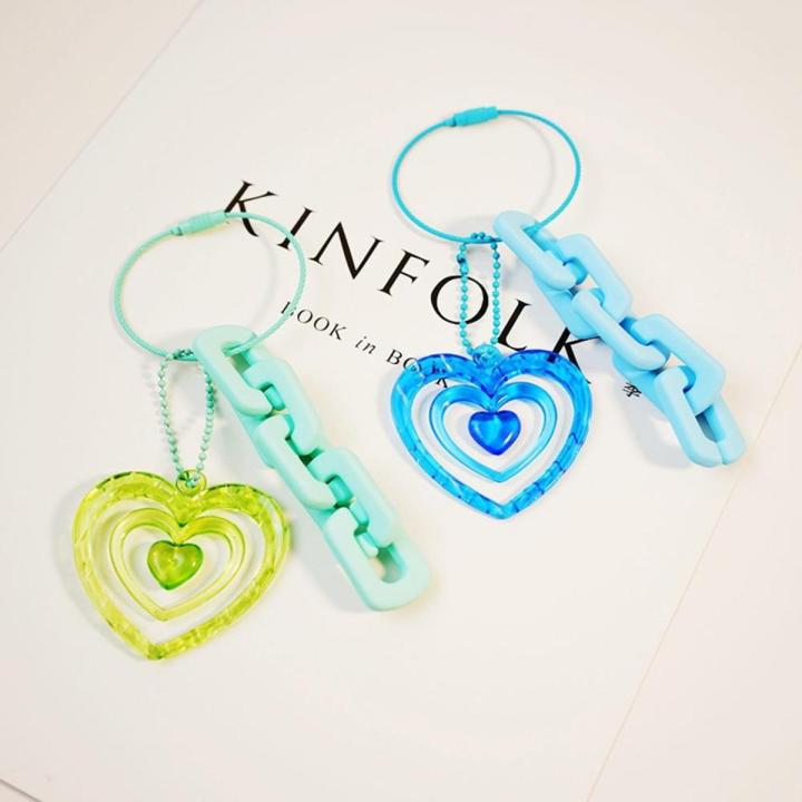 Vintage Keychain Diy Card Accessories Millennial Style Keychain Plastic Key Chain Acrylic Key Chain Love Keychain