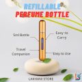 Refillable Perfume Bottle 5ml Travel Size Portable Mini Spray Atomizer Plastic and Metal Material Lightweight Leak Proof Easy to Refill Compact Fragrance Dispenser for Men and Women Travel Office Pocket Use. 