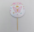 BUTTERFLY THEME CUPCAKE TOPPER ( PACK OF 10 CUPCAKE TOPPERS ). 