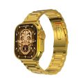 S9 Ultra Max Smart Watch / Chain Strap - Golden Edition - 2.02 Inch Big Display - Bluetooth Calling - All Fitness Tracking Features - Latest Model. 