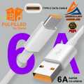 USB Type C And micro USB Cable 6 A - Original Fast Charging Cable  -  Super charge - Fast Charger - Quick Charging Turbo Charging 1.2 meter Cord Compatible with all Android mobile phones Charging & Data Transfer Cable. 