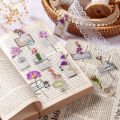 RHS Online 30PCS Unheard Of Flower Name Series Waterproof PET Stickers Album Diary Journal Decorative Crafts Scrapbooking DIY Sticker. 