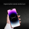 Biruiqu For iPhone 15 Plus Pro Max Magnetic Absorption Case Metal Frame Shockproof Double Sided Tempered Glass Magnetic Case Cover. 