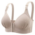 New Large Size Gathered Front Buckle Style Back Without Steel Ring Bra Soft and Traceless Thin Size Underwear For Womencosplay. 