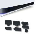 For PlayStation 5 7pcs Silicone Dust Plugs Set USB Interface Anti-Dust Cap Dust proof Cover for PS5 Game Console. 