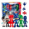 PJ Masks 6 Action Figures and Accessories Set. 
