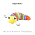 New iFlahDeal enory Baby Toy Rainbow Twiting Caterpillar Interactive Multicolored Infant Crawling Toy for Boy Girl Over 6Month. 