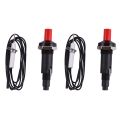 2X Piezo Ignition Set with Cable 1000Mm Long Push Button Lighters. 