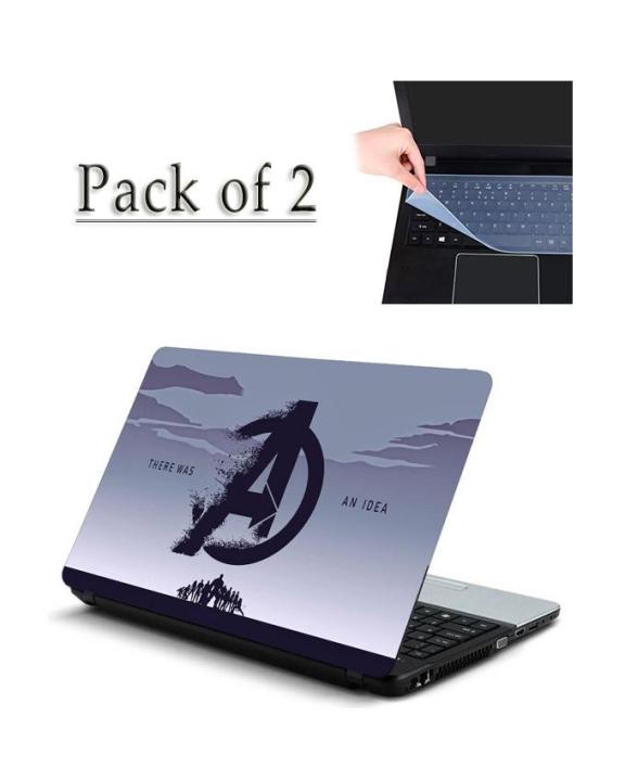 Pack Of 2-Avengers Laptop Back Skin Sticker-Laptop Back Skin-Laptop Skin Vinyl Sticker Decal,13,13.3 14.6 15 15.4 15.6 inch Laptop Skin Sticker Cover For All Laptops