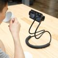 (Flexible 360° Degree Rotation| Hanging Neck Lazy Mobile Phone/Tablet Holder for 4-6 inches/for/Flexible Duel Clip/Android and iOS Phones - (ColorMulti)-Neck Lazy. 