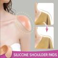 READY STOCK Reusable Self-Adhesive Shoulder Pads Invisible Sponge/Silicone Push-up Shoulder Enhancer Natural for Sloping /High & Low /Round Shoulders. 
