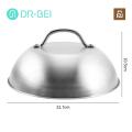 Kitchen Tool Round Cheese Melting Dome with Handle Heavy-duty Basting Cover for Perfectly Melted Cheese Heat-resistant Rustproof Pot Lid Ideal for Cooking Grilling Burger Cover. 