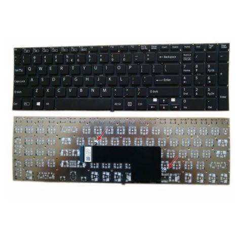 Laptop Notebook Keyboard Sony Vaio SVF152C29M Series P/N AEGD64010103A –  Black
