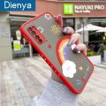 dienya For Infinix Note 7 Lite Case Cartoon Cute Rainbow Pattern Thin Shockproof Frosted Transparent Hard Cases Silicone Back Cover. 